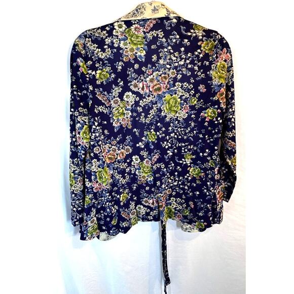Vintage Classic lady floral dress & jacket size 18.5 Vibrant Midi length - Picture 5 of 10
